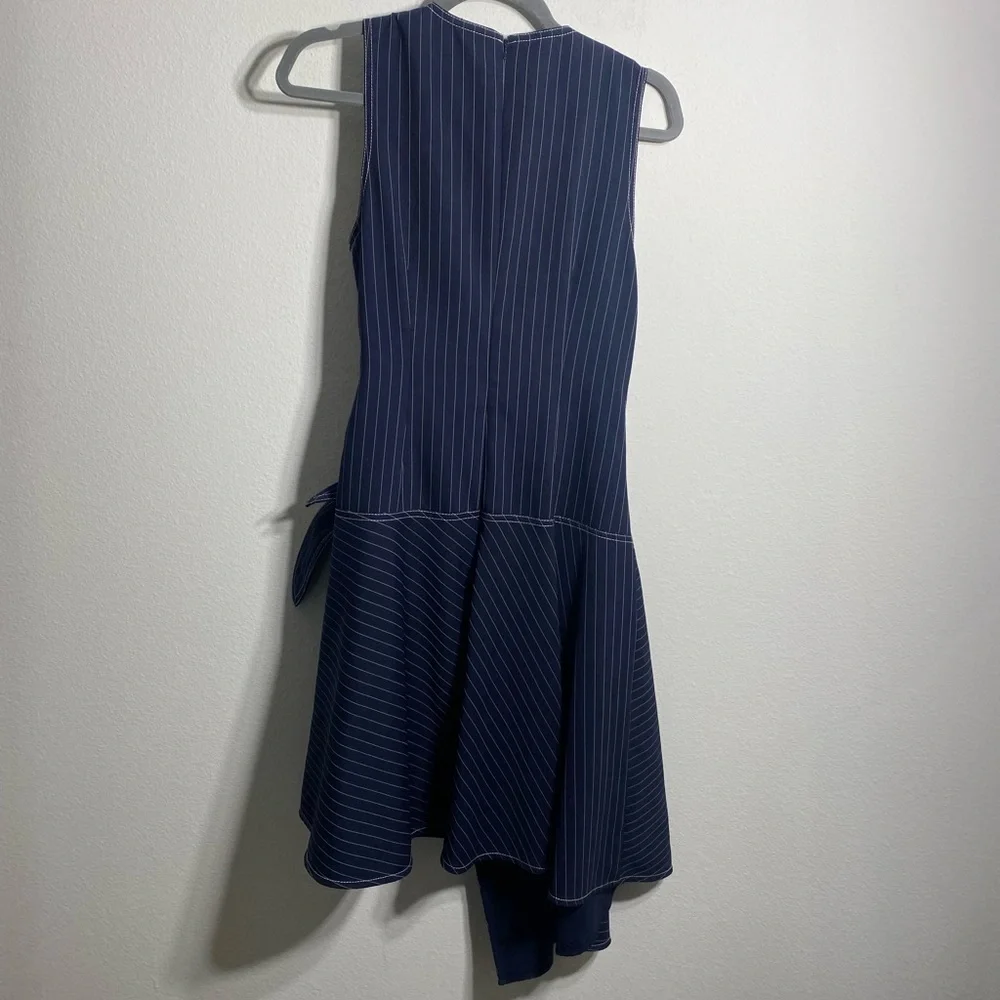 Elliatt “lady” Navy Striped Crepe Dress - Picture 11 of 11